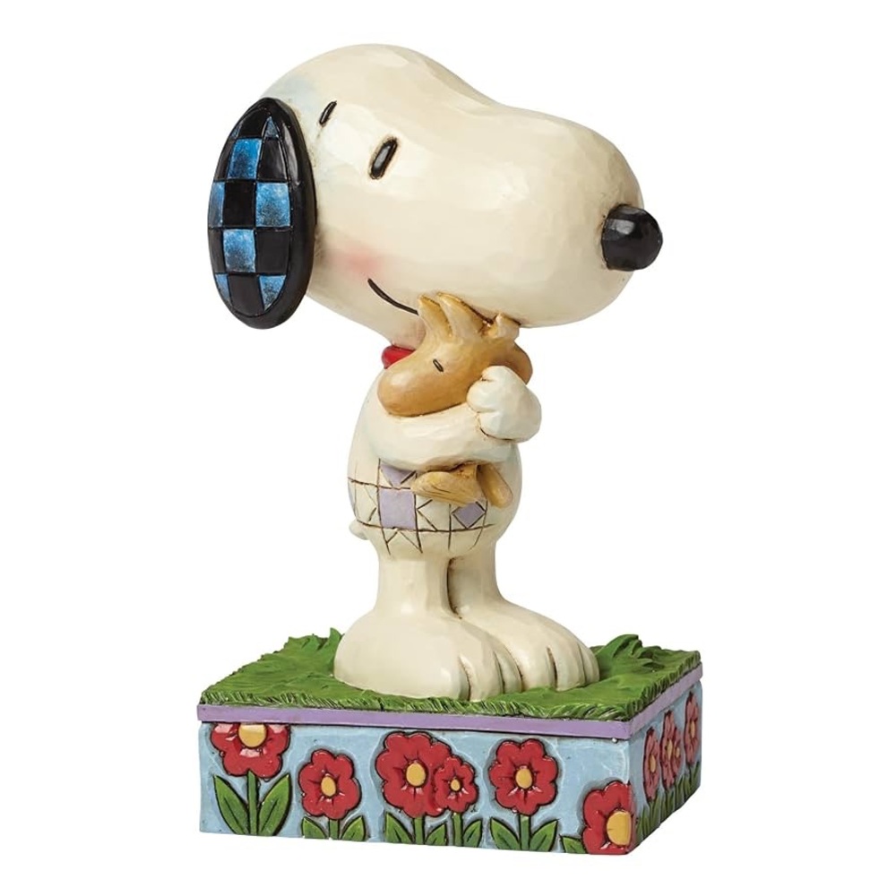 NWOT Jim Shore for Enesco Peanuts Snoopy & Woodstock Hug Time Figurine, 5"